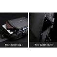 thumbnail image 4 of facefd Man Shoulder Bag Portable Waterproof Stylish USB Interface Anti-lost Zipper Replacement Waist Bags Pocket with Lock Grey, 4 of 9