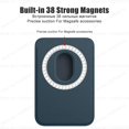 thumbnail image 4 of Funda tipo billetera de cuero Magsafe Compatible con Apple iPhone 15 12 13 Pro Max Plus accesorios de cubierta con tarjetero magnético de moda, 4 of 5