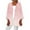 Pink2, variant on Diufon Linen Cardigans for Women Fall Casual Solid Color Blouses 3/4 Sleeve Breathable Coats