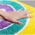 thumbnail image 3 of Alfombrilla de ducha semicircular Alfombrilla de ducha antideslizante Alfombrilla de baño de microfibra antracita para baño Cocina Alfombrilla de suelo Tamaño 50 x 80 cm JFHHH pequeña, 3 of 5