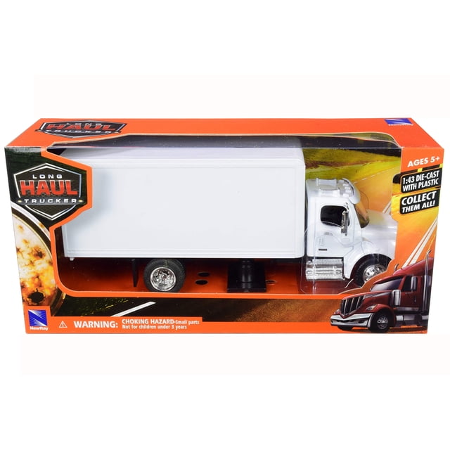 Camión de juguete NewRay Freightliner Utility M2, caja a escala 1/43, blanco