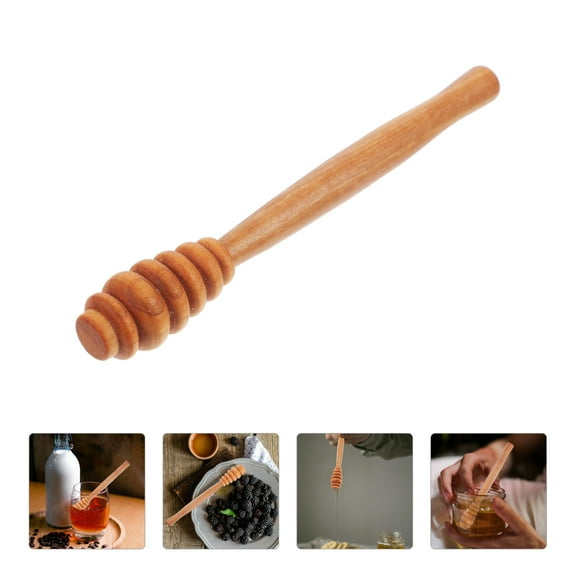 TEHAUX 1Set Honey Dipper Stick Simple and Elegant Design for Kitchen Honey Stir