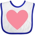 thumbnail image 3 of Inktastic Pink Valentine's Day Heart Boys or Girls Baby Bib, 3 of 4