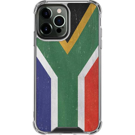 Skinit Countries of the World South Africa Flag Distressed iPhone 13 Pro Max Clear Case