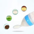 thumbnail image 4 of 90ml Silicone Feeding Bottle with Spoon for Baby Toddler Food Rice Cereal Feeder Bottles, 4 of 9
