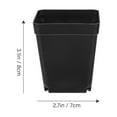 thumbnail image 2 of WHAMVOX 50Pcs Black Plastic Terracotta Pots for Small Flower and Planting Containers, 2 of 8