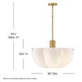 thumbnail image 4 of 47585HB Hinkley Lighting Becca - 60W 6 LED Medium Chandelier-14.5 Inch Tall and 24 Inch Wide, 4 of 10