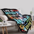 thumbnail image 3 of Anime Blanket Gifts for Boys Girls,Life is Better with Anime and Ramen Print Throw,Soft Lightweight Plush Quilt for Bed Sofa Couch Room Decoration 60 in x 50 in Medium for Teens, 3 of 6