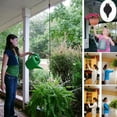 thumbnail image 2 of 6pcs Retractable Plant Hanger, Hanging Planters Flower Basket Hook,Plant Hanger Hanging Garden Baskets Pots and Birds Feeder Hang High Up and Pull Down to Water and Feed,Black, 2 of 8
