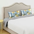 thumbnail image 3 of Yayeee Pillowcase Standard Size Set of 2 Satin Wrinkle Resistant Pillow Case, Retro Lemon Leaves, 3 of 7