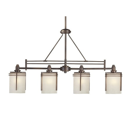 

Forte Lighting 2692-04 4 Light 36 Wide Pillar Candle Chandelier - Bronze
