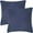 Navy Blue, variant on Unique Bargains 2-Pack Solid Corduory Decorative Throw Pillow Covers Navy Blue 18" x 18"
