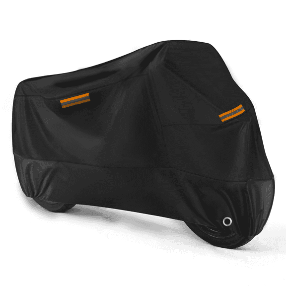 ROMGTNN Universal Motorcycle Cover Waterproof Outdoor Storage All Weather Rain Snow Sun Winter All Season Durable with Lockholes Black Oxford 96.5" Moped Scooter Small Displacement Motorcycles Cover