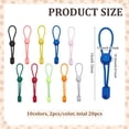 thumbnail image 2 of 20PCS Clay Bag Tie 10 Color Adjustable Bag Ties Elastic Cable Tie 5.1 Inch Green Orange Pink Black Reusable Cable Strap, 2 of 5