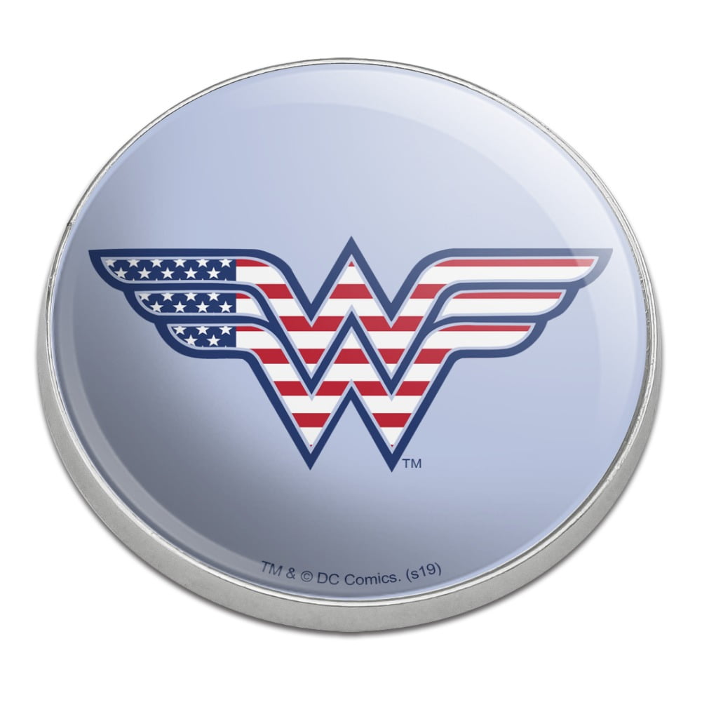 Wonder Woman USA American Flag Logo Golfing Premium Metal Golf Ball