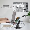 thumbnail image 4 of Cargador Inalámbrico Magnético AHED Blanco 5 en 1 con Luz LED para iPhone, AirPods y iWatch, 4 of 7