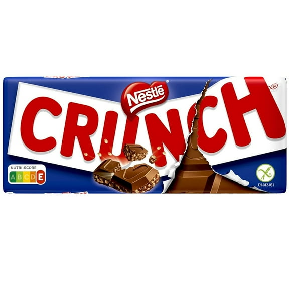 Nestle Crunch Chocolate Bar 100g (Pack of 12)