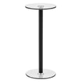 thumbnail image 7 of mDesign Metal and Glass Top Round Accent Side/End Drink Table - Matte Black, 7 of 7