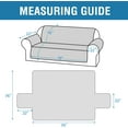 thumbnail image 5 of Couch Cover for 3 Cushion Couch Sofa Cover for Dogs 100% Waterproof Furniture Protector Cover with Elastic Straps for Pet Cat(Sofa, Rocket Gray), 5 of 8