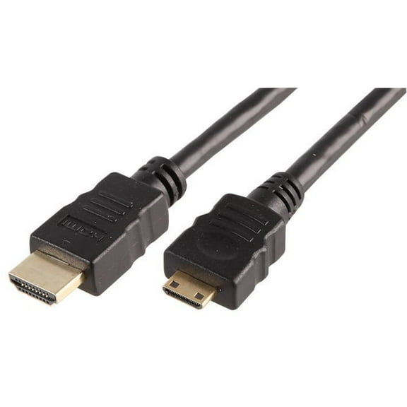PRO SIGNAL HDMI Lead A Male to Mini C Male, Gold Plated Contacts, 1m Black