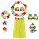 thumbnail image 1 of Conjunto de disfraz hawaiano Macarena Falda Hula Hawaiana Amarillo 60cm para Adultos, 1 of 6