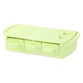 thumbnail image 1 of Mini molde para paletas de hielo DIY para el hogar, para niños, de silicona de grado alimenticio, molde para paletas de hielo para helado, seis rejillas, verde, 1 of 12
