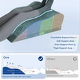 thumbnail image 2 of KingPavonini Adjustable Leg Elevation Pillows for After Surgery with Ergonomic Curve, Cooling Memory Foam Leg Pillow for Knee Surgery Recovery, Wedge Pillow for Legs(Double Leg), 2 of 9