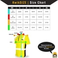thumbnail image 6 of KwikSafety (Charlotte, NC) ENGINEER Short Sleeve Safety Shirt (Y-Neck Zipper w/POCKET) Class 2 ANSI OSHA Custom High Visibility Reflective Tape Construction Security HiViz Clothing Men | Yellow Large, 6 of 7