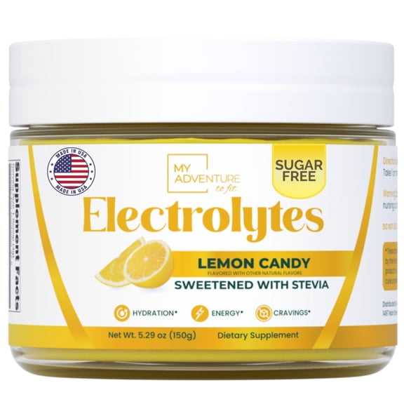 Lemon Candy Electrolytes - 37 Servings | Zero Sugar Hydration
