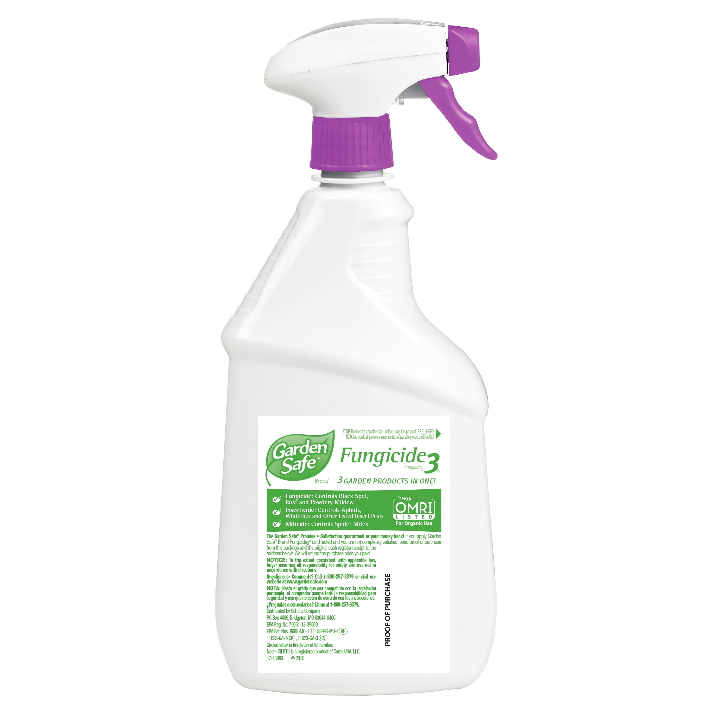 Garden Safe Brand Fungicide3 24 Ounces, 3 Garden Products in 1 - image 3 of 5