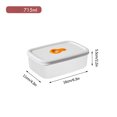 thumbnail image 4 of Bwiyojiz 1050ml#6.9x4.7x2.6"+715ml#6.3x4.3x2.2"+310ml#4.7x3.1x1.8" Refrigerator Storage Sealed Preservation Box Set Food Can Be Heated in a Microwave Oven, Lunch Box, Meat Special Home Organization, 4 of 6