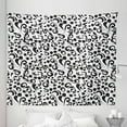 thumbnail image 1 of Black and White Tapestry, Curly Lines and Swirls Nature Abstraction Floral Style Leaf Shapes Art, Fabric Wall Hanging Decor for Bedroom Living Room Dorm, 5 Sizes, Black White, by Ambesonne, 1 of 1