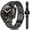 Black steel & black silicone, variant on Smart Watch for Men(Answer/Make Calls), 1.32” Smart Watches for Men Outdoor Watch with Pedometer Smartwatches for iOS Android