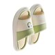thumbnail image 3 of Zapatillas de casa con punta abierta, parte inferior de esponja suave, EVA, evitan resbalones, zapatillas de interior para todas las estaciones, verde claro 38‑39 (se recomienda 37‑38), 3 of 13