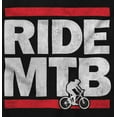 thumbnail image 2 of Ride MTB Mountain Bike Cyclist Unisex Fleece Graphic Zip Up Hoodie Brisco Brands 3X, 2 of 5
