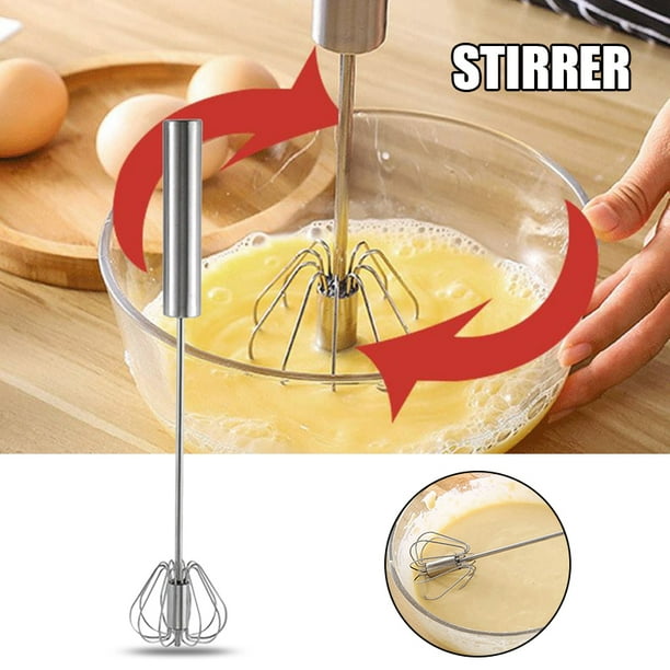 SemiAutomatic Egg Beater Stainless Steel Hand Mixers for Blending