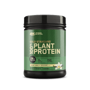 Optimum Nutrition, Gold Standard 100% Plant Protein Powder, Creamy Vanilla 1lb Tub