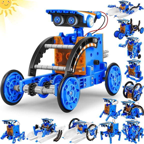 Educación, robots de energía solar, juguetes, STEM, 13 en 1, niños de 8 a 12 años