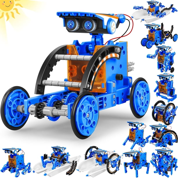 Educación, robots de energía solar, juguetes, STEM, 13 en 1, niños de 8 a 12 años