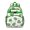 Cute Frog, variant on Floral Hippie Waterproof Backpack - Lightweight Student Bag with Breathable Padded Straps