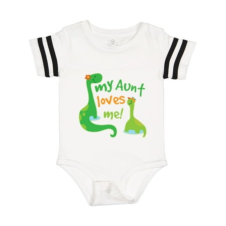 

Inktastic My Aunt Loves Me Nephew Gift Baby Boy Bodysuit