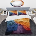 thumbnail image 2 of Designart "Lyrical Sunset Yellow Orange Abstraction II" Abstract Bedding Covert Set - Lyrical Abstraction Yellow Modern Bed Set With 2 Shams, 2 of 6