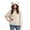 White, variant on Womens Long Sleeve Faux Fur Coats with Pockets Winter Warm Casual Hooded Oversized Cute Bear Ear Fluffy Zip Up Jacket Coffee XL