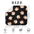thumbnail image 4 of Black Christmas Santa Pattern Dish Drying Mat for Kitchen 1 Pack, Ultra Absorbent Microfiber Dishes Drainer Mats,16x18in(41x46cm), 4 of 6