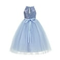 thumbnail image 2 of Ekidsbridal Sequin Halter Flower Girl Dress Wedding Pageant Junior Bridesmaid Princess Gown 202 10, 2 of 3