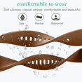thumbnail image 4 of Compatible con bandas de reloj Samsung Galaxy de 46 mm/Gear S3 Frontier, bandas de reloj clásicas/reloj Galaxy de 3 bandas de 45 mm, pulsera de silicona suave de 22 mm Spo, 4 of 5