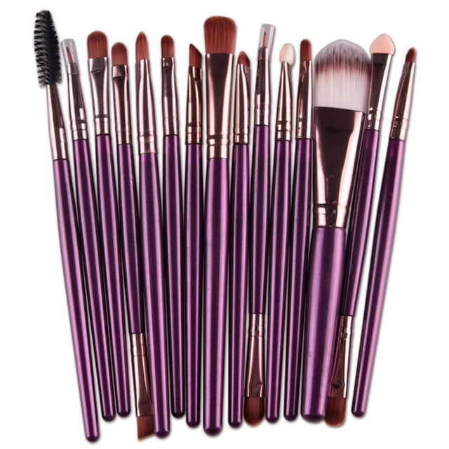 15pcs/set Eye Shadow Cosmetic Makeup Brushes Set Durable Brushes Professional Brushes Lip Eyebrow Brush Kits