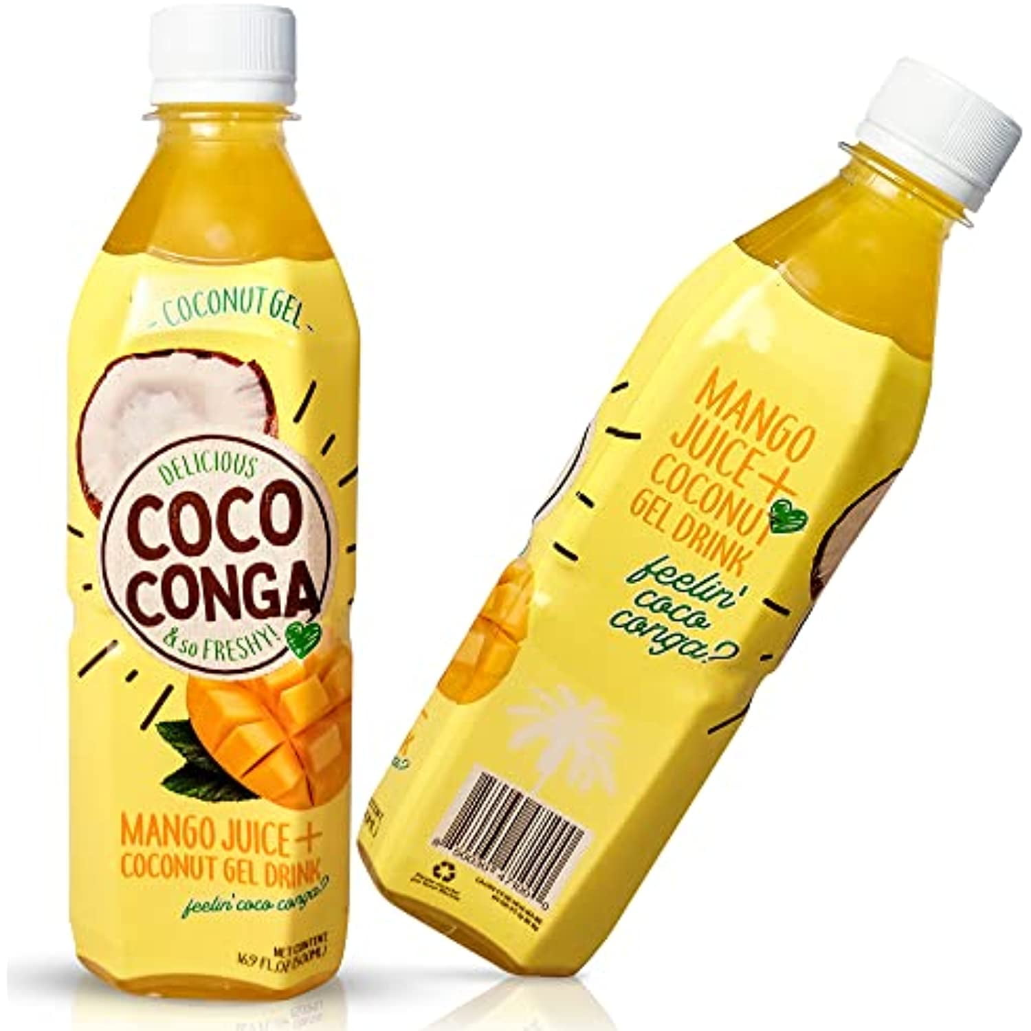 Coco Conga Juice + Coconut Gel Drink, Sweet And Refreshing W/ Chewable