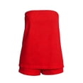 thumbnail image 6 of BOOMNY Womens Two Piece Shorts Set Solid Off Shoulder Tops Shorts Outfits Summer Casual Matching Sets, 6 of 6