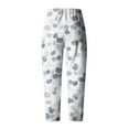 thumbnail image 3 of Spring Savings Clearance Lindreshi Pajama Pants for Women Plus Size Women's Casual Pocket Slim High Elastic Waist Print Sports Cotton and Linen Pants, 3 of 4